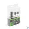 Kép 2/4 - Szivargyújtós adapter 4 az 1-ben + USB - fekete 54920BK Lightning, MicroUSB, Type-C