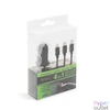 Kép 2/4 - Szivargyújtós adapter 4 az 1-ben + USB - fekete 54920BK Lightning, MicroUSB, Type-C
