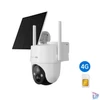 Kép 1/6 -  IP 4G PT dómkamera - GO3G + SP2 AOV (3MP, 3,6mm, kültéri, IR10m, 10400mAh, microSD, mikr., hangsz, 
