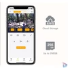 Kép 2/6 -  IP 4G PT dómkamera - GO3G + SP2 AOV (3MP, 3,6mm, kültéri, IR10m, 10400mAh, microSD, mikr., hangsz, 