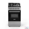 Kép 1/4 - GOS-G5060GB inox-fekete gáztűzhely légkeveréssel, 45 L