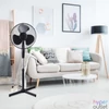 Kép 2/2 - Ventilátor álló 16" 40cm átmérő 40W, fekete Platinet
