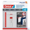 Kép 1/5 - Akasztószög öntapadó állítható, érzékeny felületekhez 2 kg teherbírású 2 darab/bliszter Tesa Powerstrips