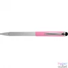 Kép 3/3 - Golyóstoll metál rózsa test, Zebra Stylus Telescopic, írásszín kék