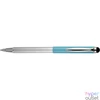 Kép 4/4 - Golyóstoll metál világoskék test, Zebra Stylus Telescopic, írásszín kék