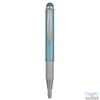 Kép 3/4 - Golyóstoll metál világoskék test, Zebra Stylus Telescopic, írásszín kék