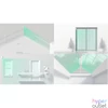 Kép 2/4 - Ajax MotionProtect Curtain WH vezetéknélküli fehér függöny infra mozgásérzékelő