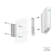 Kép 3/4 - Ajax MotionProtect Curtain WH vezetéknélküli fehér függöny infra mozgásérzékelő