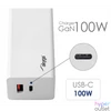 Kép 5/5 - Akyga USB-A + USB-C PD 5-20V / max. 5A 100W Quick Charge 3.0 GaN gyorstöltő