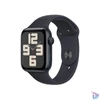 Kép 1/4 - Apple Watch SE2 v2 GPS (44mm) éjfekete alumínium tok , éjfekete sport szíj (M/L) okosóra