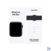 Kép 4/4 - Apple Watch SE2 v2 GPS (44mm) éjfekete alumínium tok , éjfekete sport szíj (M/L) okosóra