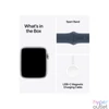 Kép 4/4 - Apple Watch SE2 v2 GPS (44mm) ezüst alumínium tok , kék sport szíj (S/M) okosóra