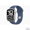 Kép 1/3 - Apple Watch S10 GPS (42mm) ezüst alumínium tok, denim sportszíj (M/L) okosóra
