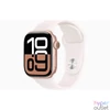 Kép 1/3 - Apple Watch S10 GPS (42mm) rozéarany alumínium tok, lágy rózsaszín sportszíj (S/M) okosóra
