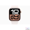 Kép 2/3 - Apple Watch S10 GPS (42mm) rozéarany alumínium tok, lágy rózsaszín sportszíj (S/M) okosóra