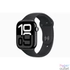 Kép 1/3 - Apple Watch S10 GPS (46mm) kozmoszfekete alumínium tok, fekete sportszíj (S/M) okosóra