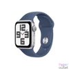 Kép 1/2 - Apple Watch SE2 v3 GPS (40mm) ezüst alumínium tok, denim sportszíj (S/M) okosóra