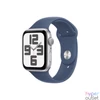 Kép 1/2 - Apple Watch SE2 v3 GPS (44mm) ezüst alumínium tok, denim sportszíj (M/L) okosóra