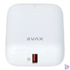 Kép 1/7 - AVAX PB105W MINI 10000mAh Type C/PD 20W+QC 22.5W gyorstöltő fehér power bank