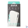 Kép 5/5 - AVAX PB106W LEISURE 15000mAh Type C/PD 30W+QC 18W gyorstöltő fehér power bank