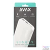 Kép 5/5 - Avax PB201W LIGHTY 20000mAh fehér power bank