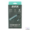 Kép 5/5 - AVAX HB601 CONNECT+ Type C-4xUSB 3.0 HUB