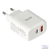 Kép 1/5 - AVAX CH360 SPEEDY 65W GaN USB A (QC)+Type C (PD3.0) fehér hálózati töltő