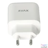 Kép 2/5 - AVAX CH360 SPEEDY 65W GaN USB A (QC)+Type C (PD3.0) fehér hálózati töltő