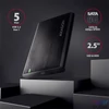 Kép 2/7 - Axagon EE25-A6C USB 3.2 fekete csavar nélküli külső alumínium 2,5" HDD/SSD ház
