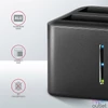 Kép 8/9 - Axagon ADSA-D25 USB 3.2 Gen1 SATA fekete dual dokkoló állomás