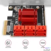 Kép 2/4 - Axagon PCES-SA6 6 db belső SATAIII portos 2 sávos PCI-Express kártya
