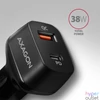 Kép 6/9 - Axagon PWC-PQ38 2x QC3.0 fekete autós töltő