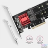 Kép 3/6 - Axagon PCEM2-ND PCI-Express - NVME+M-key/dataswitch/SP/LP M.2 adapter