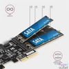 Kép 4/6 - Axagon PCES-SA4M2 2db belső SATAIII portos + 2db SATA M.2 foglalat PCI-Express kártya