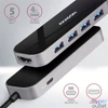 Kép 6/7 - Axagon HMC-6H4A SuperSpeed USB-C COMBO 6in1 hub