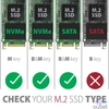 Kép 5/10 - Axagon EEM2-SB2 USB-C 3.2 Gen 2 - M.2 NVMe/SATA fekete csavar nélküli külső SSD ház