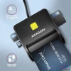 Kép 2/6 - Axagon CRE-SM3SD USB Smart card & SD/microSD/SIM card FlatReader okos kártyaolvasó