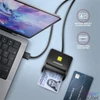 Kép 6/6 - Axagon CRE-SM3SD USB Smart card & SD/microSD/SIM card FlatReader okos kártyaolvasó