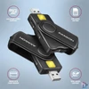 Kép 6/7 - Axagon CRE-SMP2A USB Smart card & SD/microSD/SIM card PocketReader összecsukható okos kártyaolvasó
