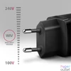 Kép 7/7 - Axagon ACU-PQ30 USB-C + QC3.0 30W fekete fali töltő