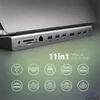 Kép 4/13 - Axagon HMC-4KX3 11in1 ezüst Type C USB HUB