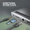 Kép 6/13 - Axagon HMC-4KX3 11in1 ezüst Type C USB HUB