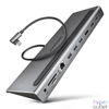 Kép 1/13 - Axagon HMC-4KX3 11in1 ezüst Type C USB HUB