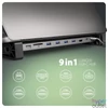 Kép 2/9 - Axagon HMC-10HLS USB-C 5Gbps LONGER 9in1 hub