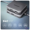 Kép 2/5 - Axagon HMC-5HL SuperSpeed USB-C 5in1 hub