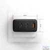 Kép 12/16 - AXAGON ACU-DPQ100 3x port (USB + dual USB-C), PD3.0/QC4+/PPS/Apple 100W fekete GaN töltő