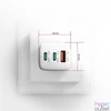 Kép 12/16 - AXAGON ACU-DPQ65W 3x port (USB + dual USB-C), PD3.0/QC4+/PPS/Apple 65W fehér GaN töltő