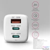Kép 9/16 - AXAGON ACU-DPQ65W 3x port (USB + dual USB-C), PD3.0/QC4+/PPS/Apple 65W fehér GaN töltő