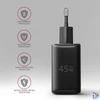 Kép 8/16 - AXAGON ACU-PQ45 QC3.0,4.0/AFC/FCP/PPS/Apple + PD type-C 45W fekete töltő