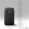Kép 9/16 - AXAGON ACU-PQ45 QC3.0,4.0/AFC/FCP/PPS/Apple + PD type-C 45W fekete töltő